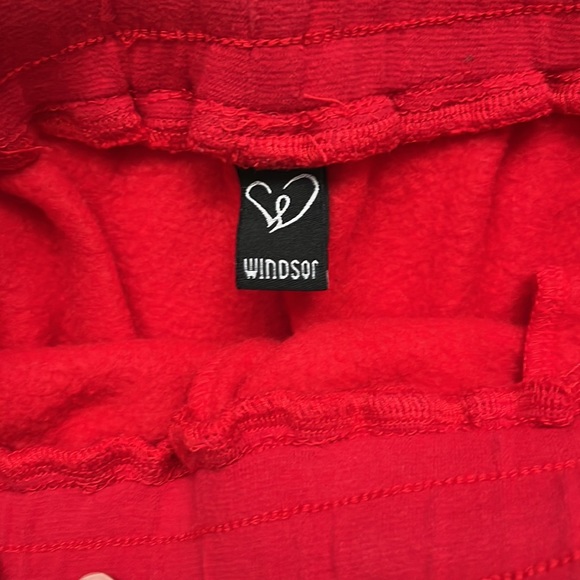 Red and white sweat pants - Picture 3 of 3